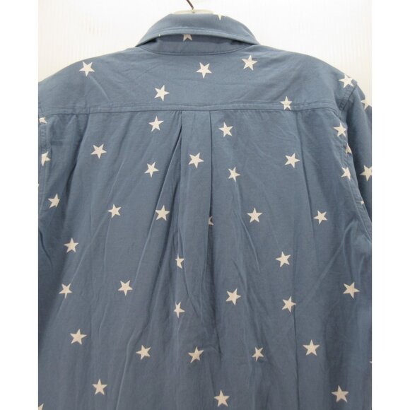 Brooks Brothers Shirt Medium Red Fleece Button Up Stars AOP Cotton NEW - Picture 8 of 11